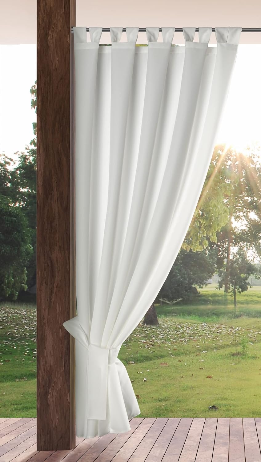 Detalle de Eurofirany Garden Rideau Extérieur – zasłona zewnętrzna 155 × 240 cm, biała
