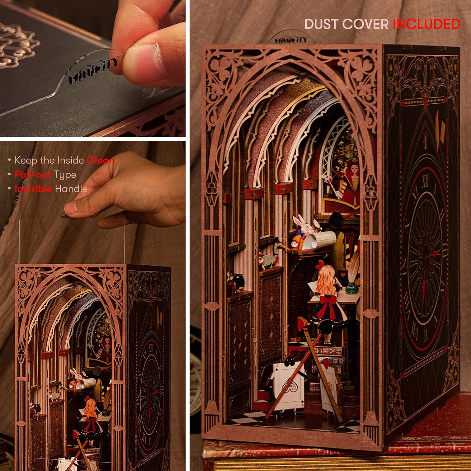 Thumbnail 3 de Book Nook Kit DIY Miniature Dollhouse