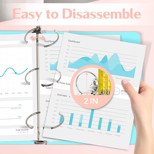 Thumbnail 3 de Deli 2-inch 3-Ring Binder, 450-Sheet Capacity 📚