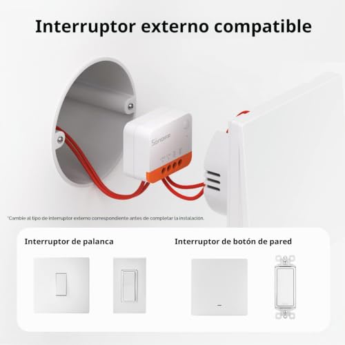 Thumbnail 7 de SONOFF ZBMINIL2 interruptor inteligente Zigbee sin neutro, 2 vías, pack de 4