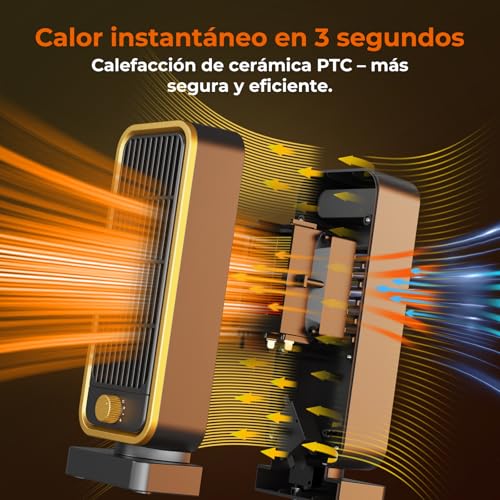 Detalle 2 de Fitabok Calefactor 900W PTC Cerámico
