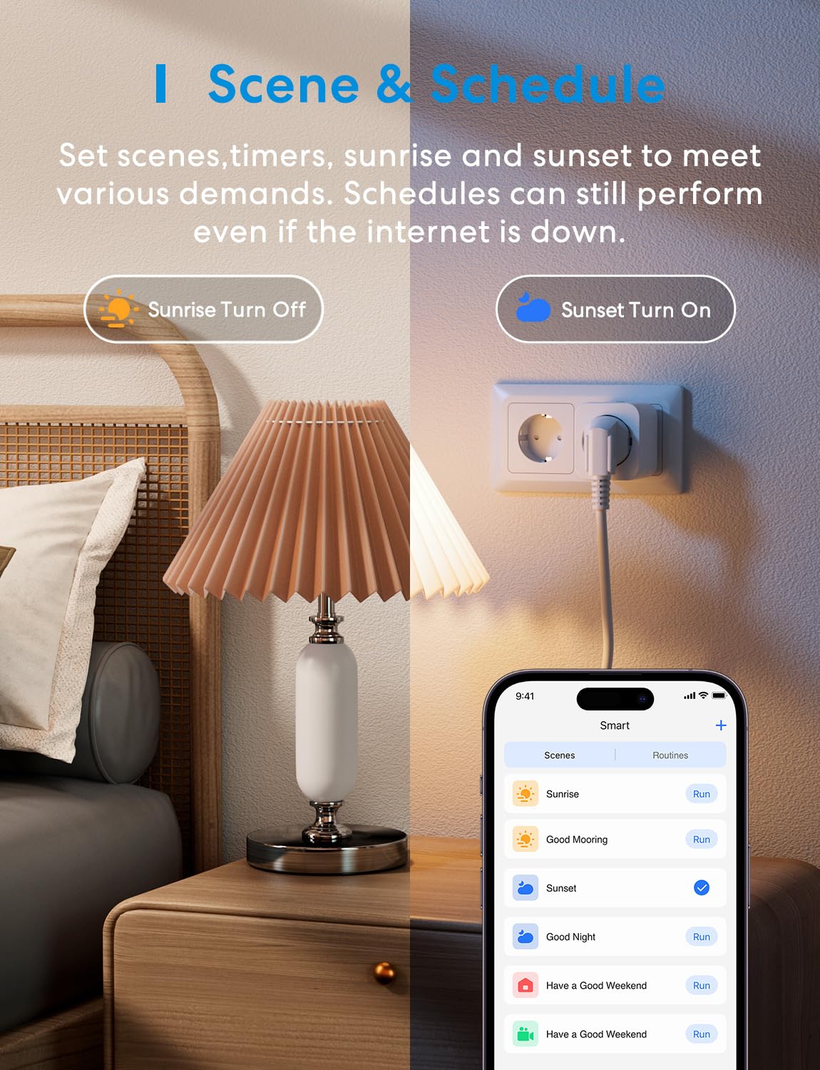 Thumbnail 4 de meross Smart WLAN Steckdose mit Strommessung (16A) – WiFi, Alexa & HomeKit, 2er-Set