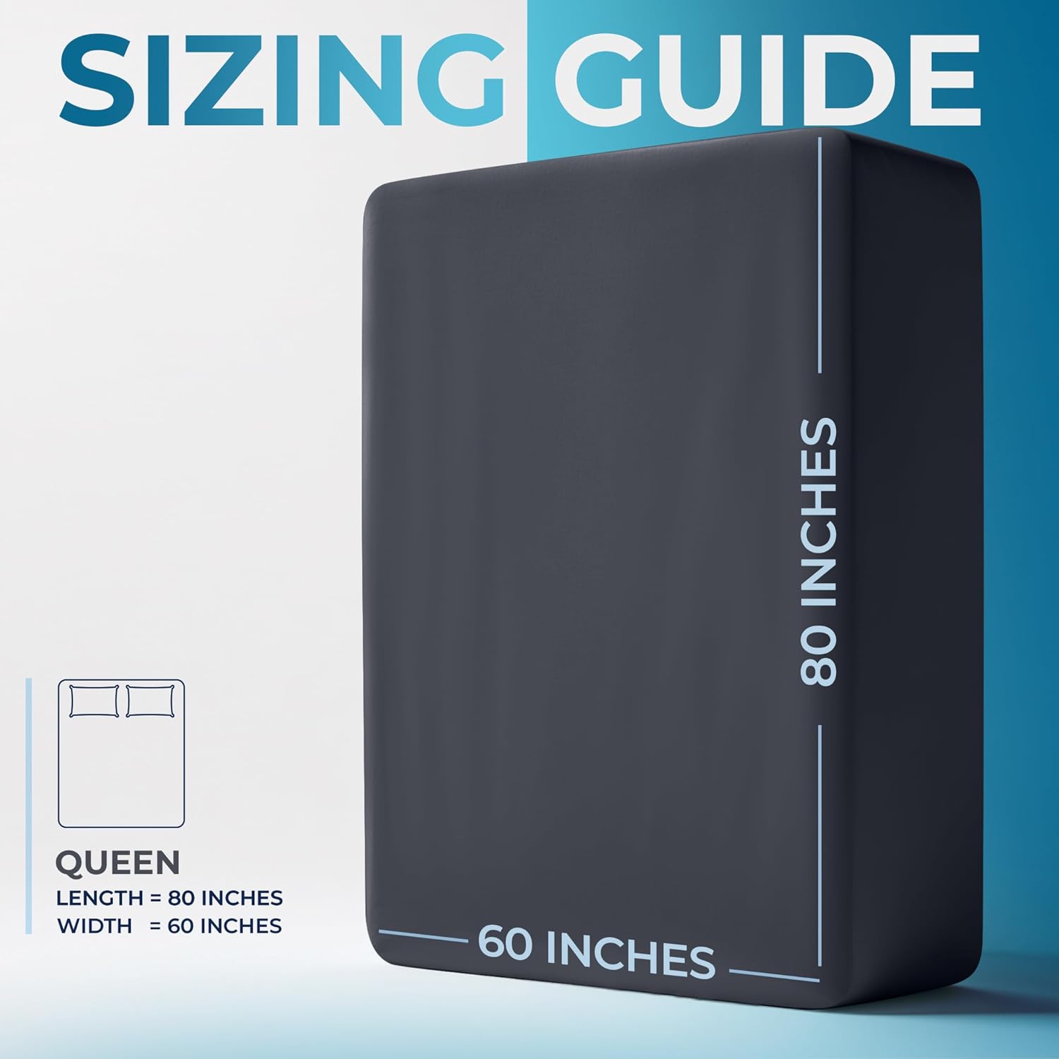Thumbnail 1 de Utopia Bedding Drap-Housse Queen en Microfibre Douce, Poches profondes 53,3 cm – Gris