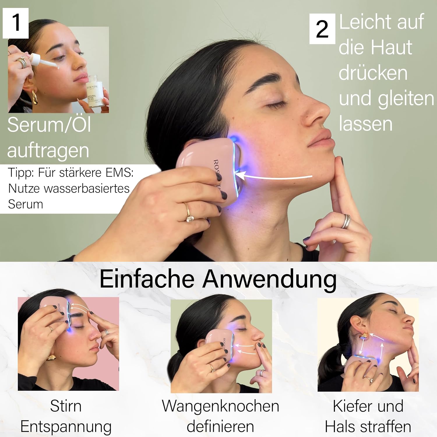 Thumbnail 6 de Rosental Organics EMS Gua Sha Gesichtsmassagegerät