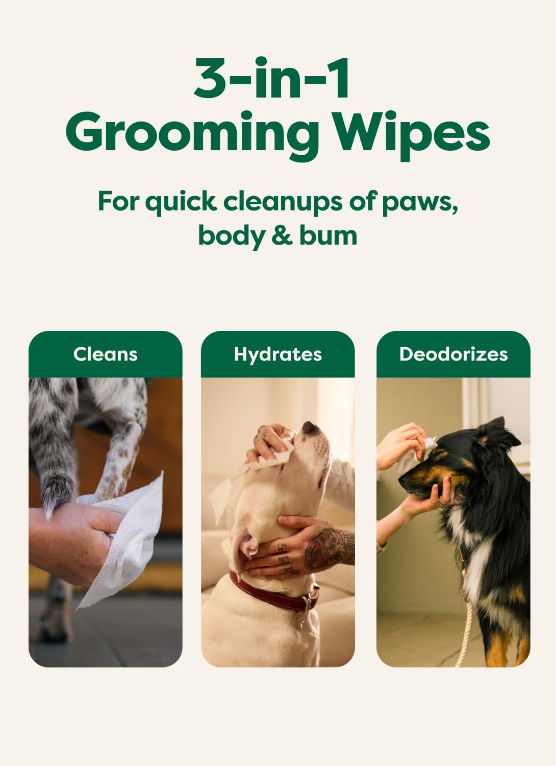 Detalle de Earth Rated Lingettes hypoallergéniques pour Chiens — Lavande, 100 lingettes