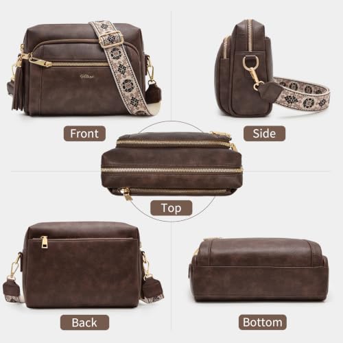 Detalle de HILAEX Sac Bandoulière Femme avec Antivol – élégance pratique et sécurité au quotidien