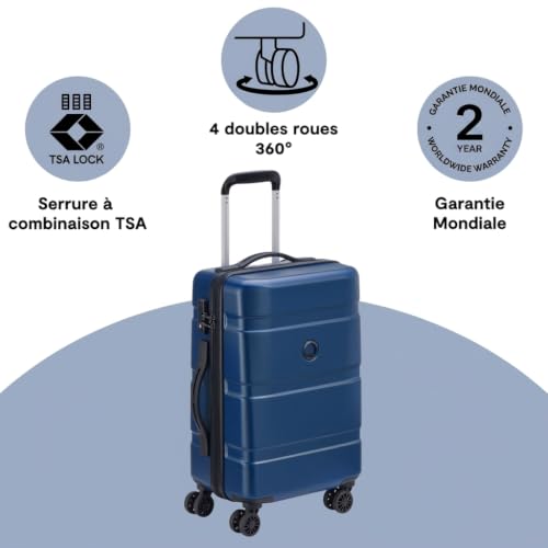 Detalle de DELSEY Paris Airship 2.0 – Set de 3 valises rigides bleu clair