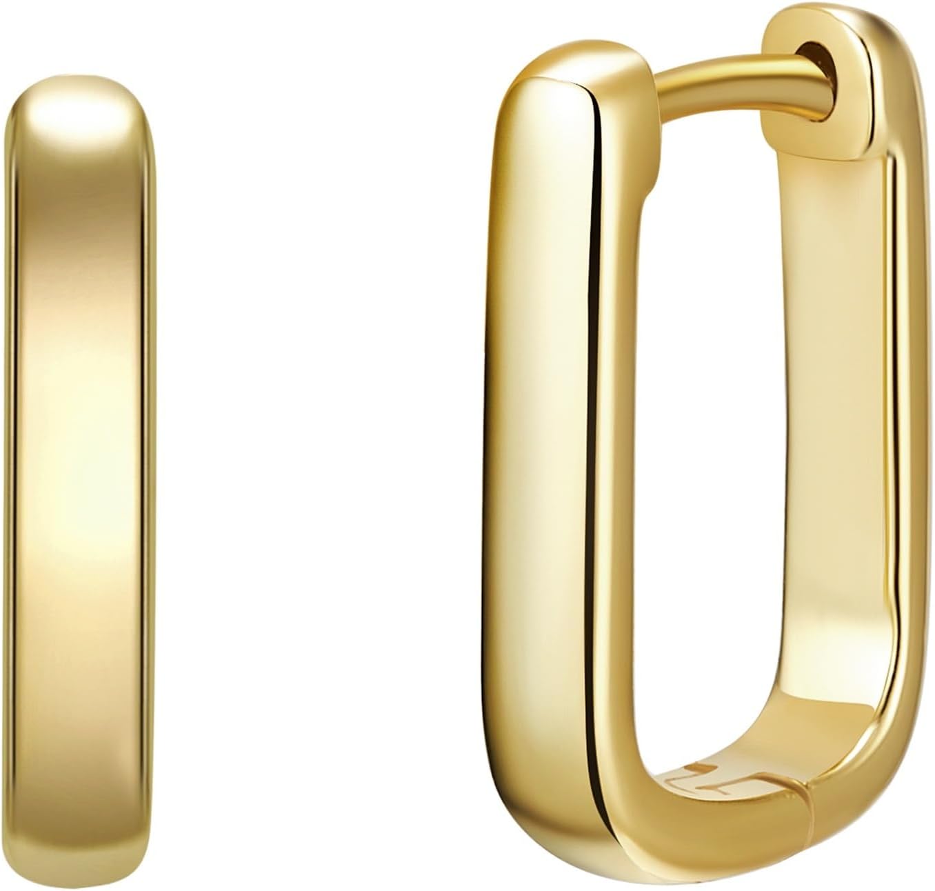 Detalle de Glanzstücke München Créoles pour Femme en Argent sterling plaqué Or jaune 9… (925/ argent)