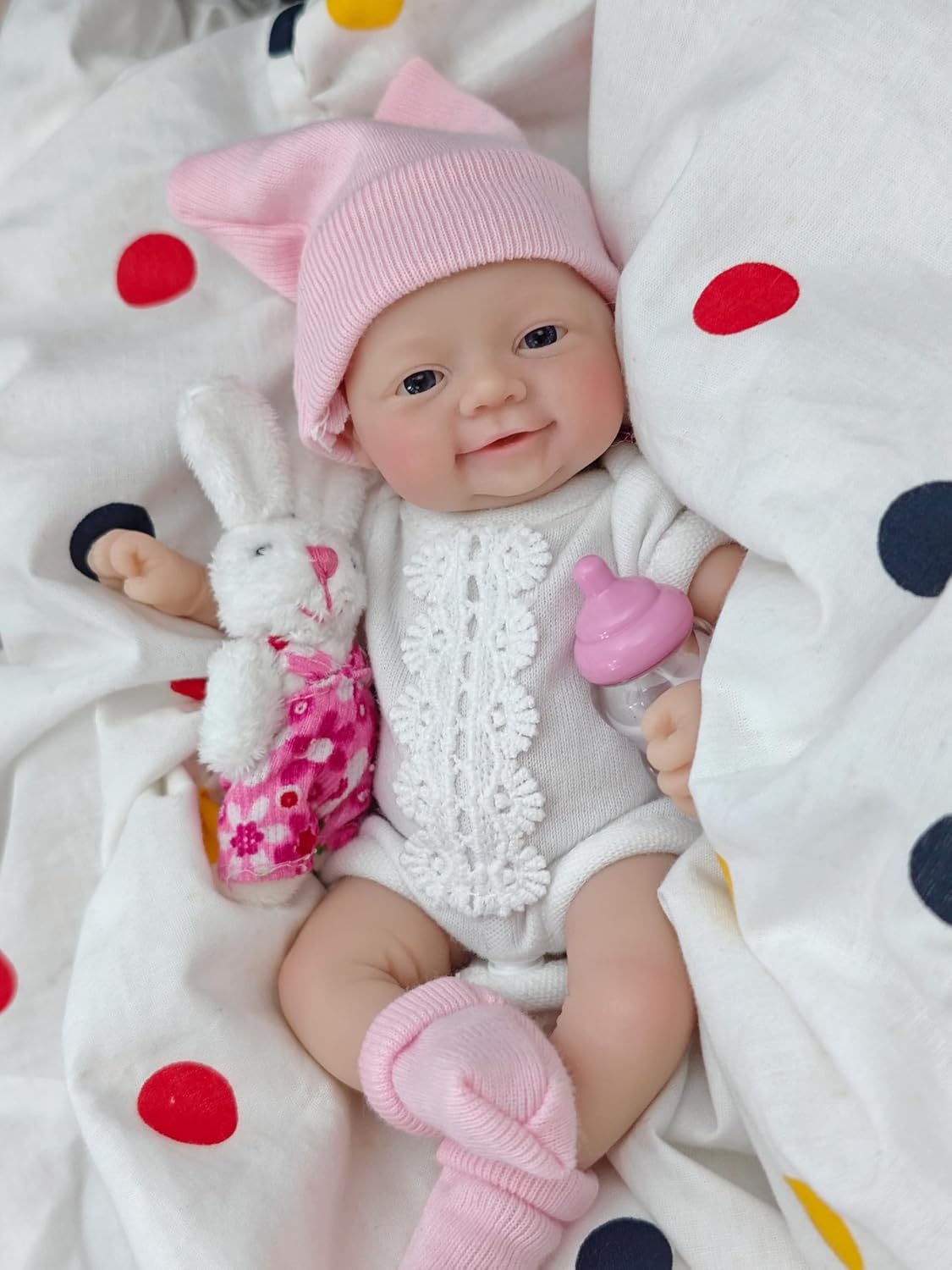 Thumbnail 2 de MYREBABY Muñeca Reborn de Silicona 7" con Accesorios 👶