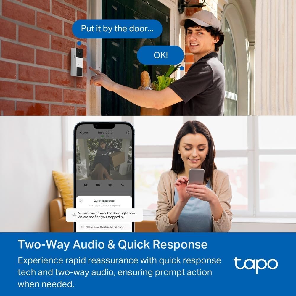 Thumbnail 6 de Tapo TD21 2K Battery Video Doorbell