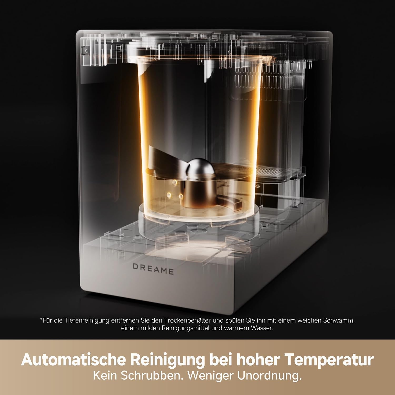 Detalle de DREAME SF25 Speise-Entsorger – Trion-Dreiklingensystem, Aktivkohlefilter, 2,5 l