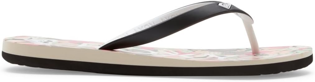 Detalle de Roxy – Sandales à bandes TPR bicolores avec logo cœur et semelles EVA