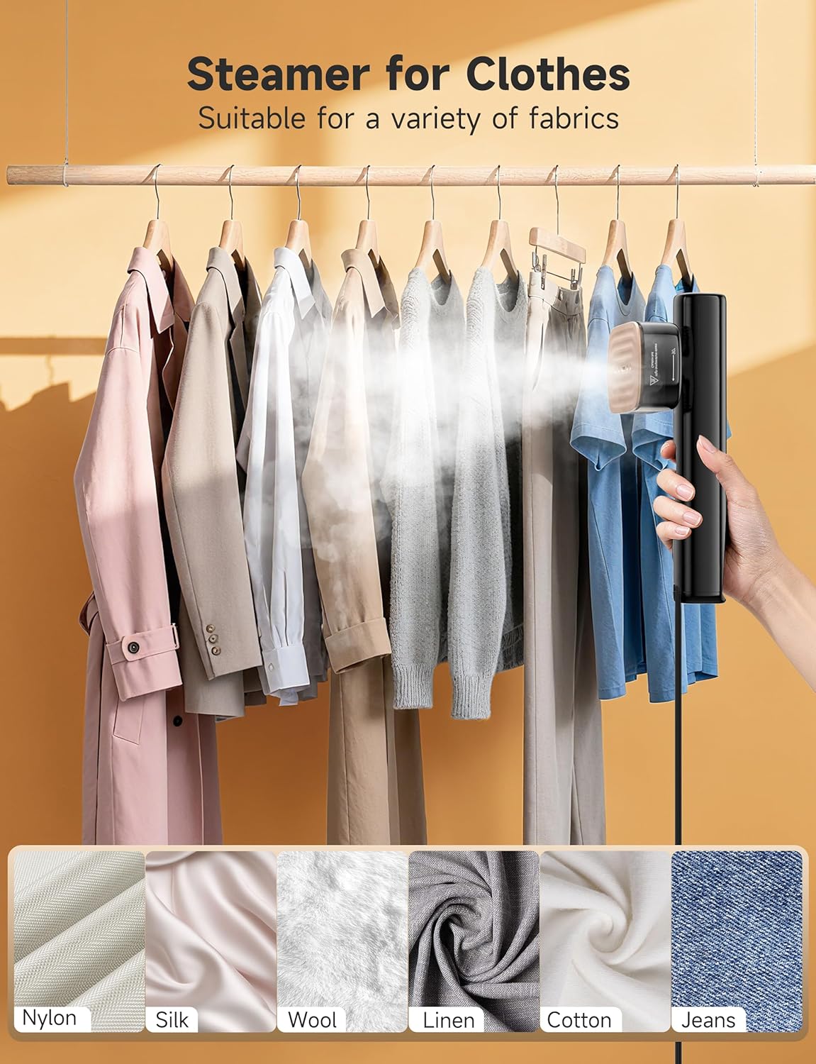 Thumbnail 3 de Sundu Steamer for Clothes Portable 2-in-1 Travel Steamer Iron (15s fast heat-up, LED display, 4 modes)