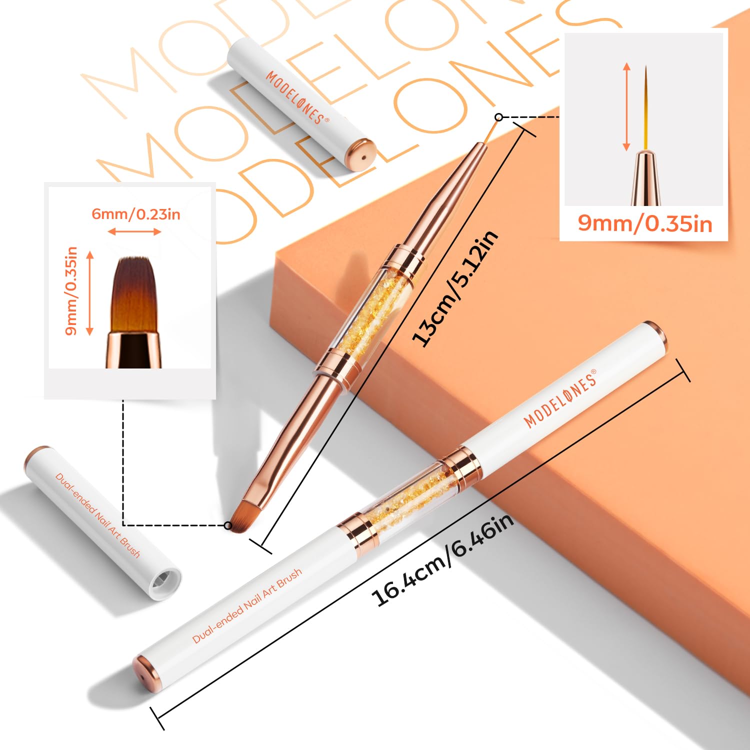 Thumbnail 5 de Modelones Dual-Ended Nail Brush, Nylon