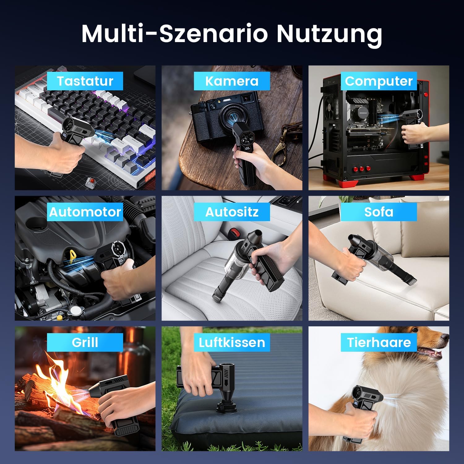 Thumbnail 6 de HSSNS Mini Gebläse 10.000 mAh 🧹