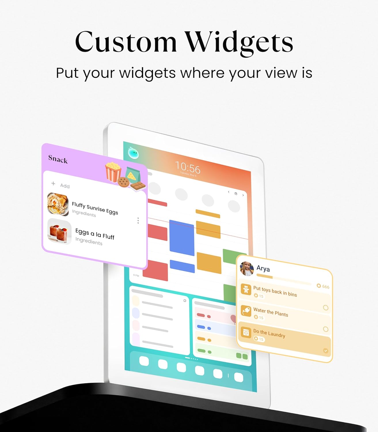 Thumbnail 3 de Cozyla Calendar Plus 2 (15.6") Smart Digital Family Calendar Wall Planner with Touchscreen, Chore Chart, and Cozyla+ App