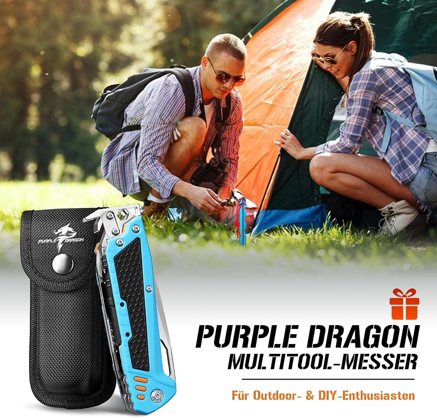 Thumbnail 5 de Purple Dragon 13-in-1 Multitool für Camping