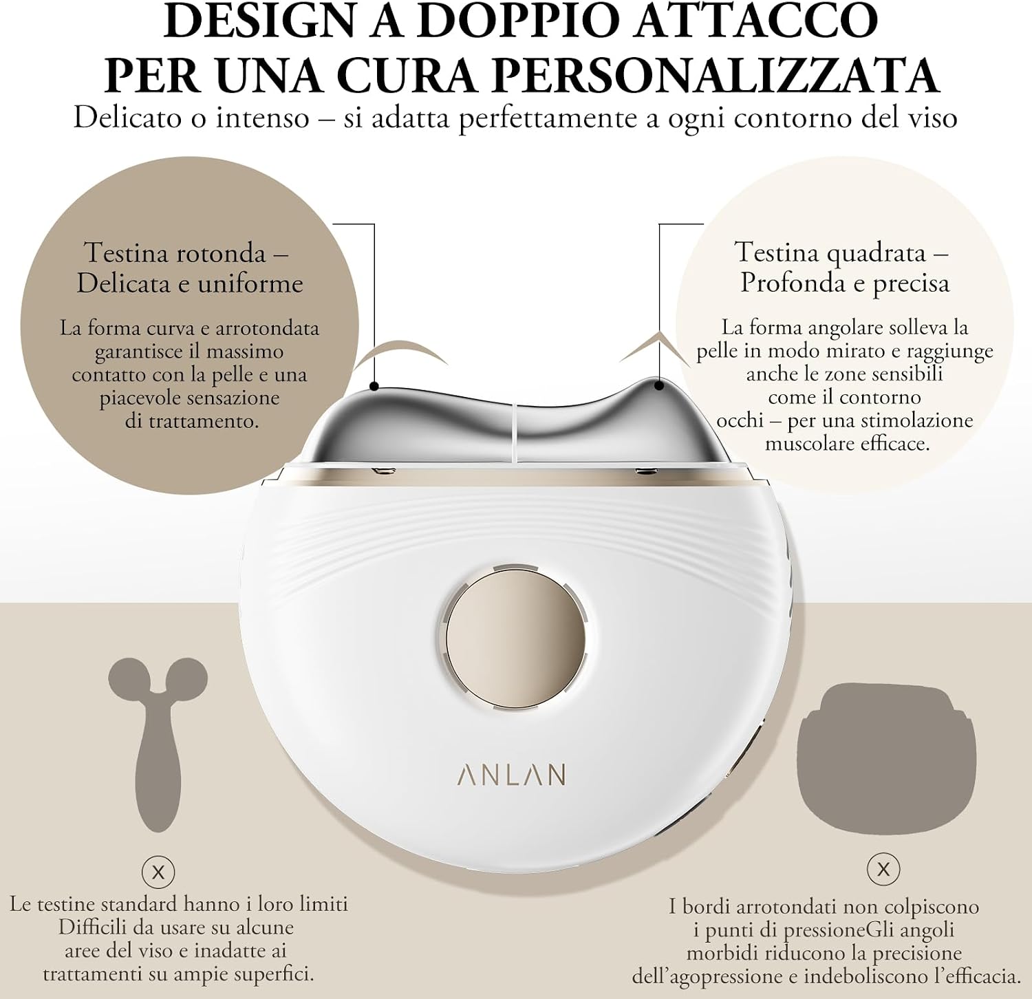 Thumbnail 6 de ANLAN Gua Sha pietra per massaggio viso e corpo, doppia modalità