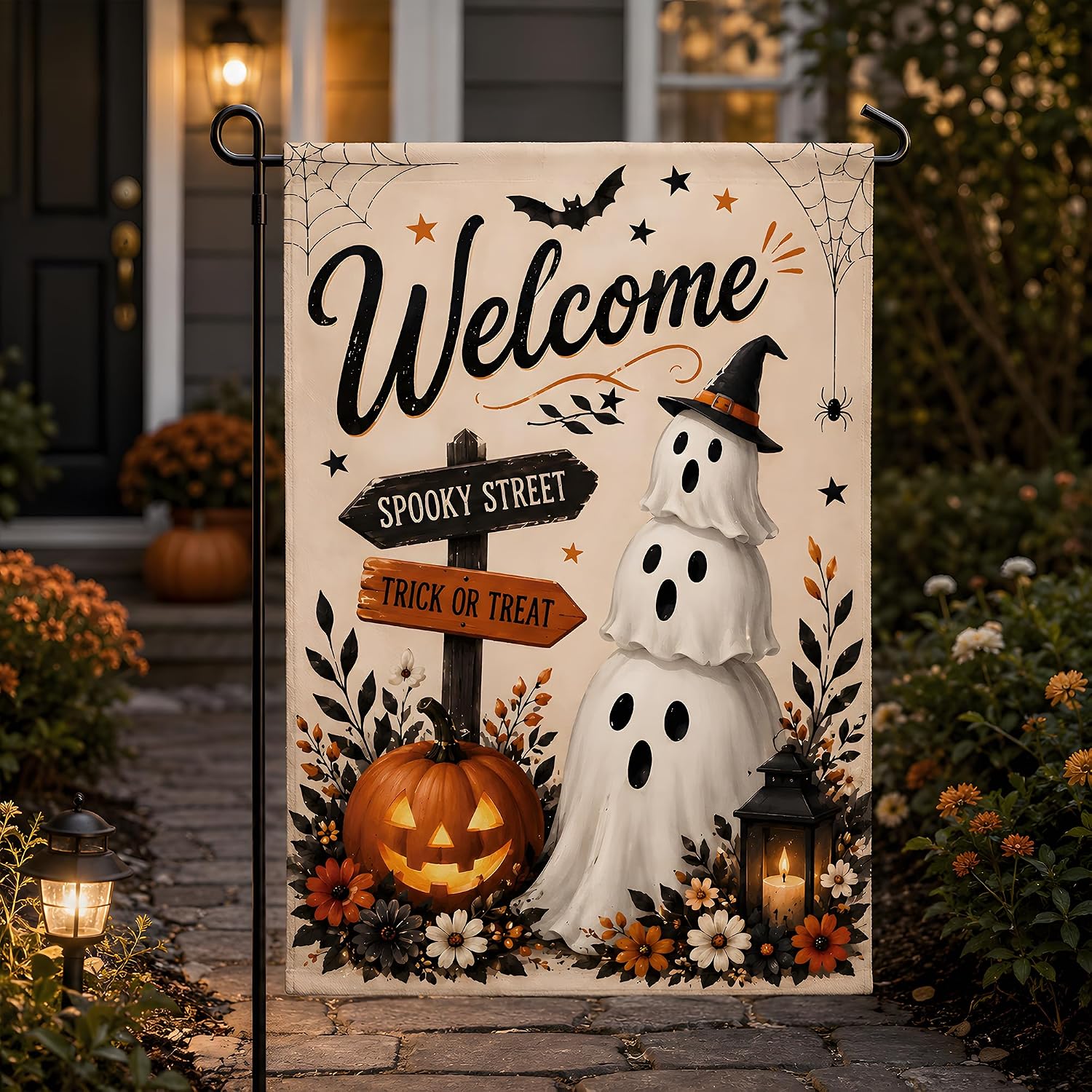Detalle de Halloween Garden Flag, Spun Polyester
