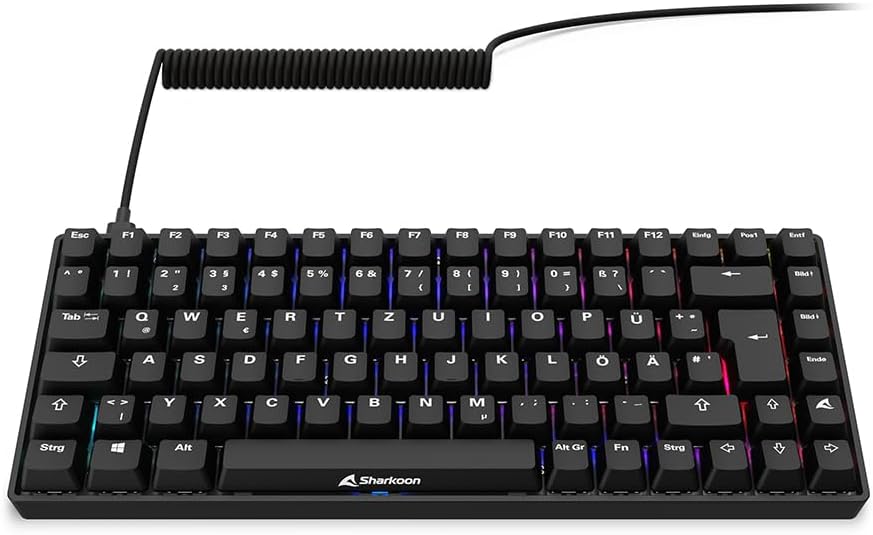 Thumbnail 4 de Sharkoon Skiller SGK50 S3 PBT (75% Layout) mit Gateron G Pro V3 Yellow RGB – Gaming-Tastatur mit PBT-Dye-Sub-Keycaps