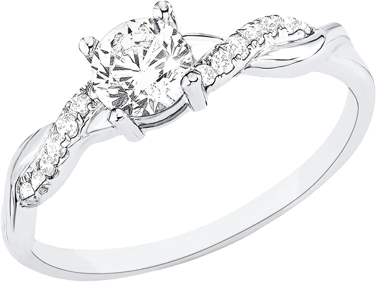 Detalle de s.Oliver Damenring aus Sterling Silber 925 mit Zirkonia – Geschenkbox, Größe 50 (Ø 15,92 mm)