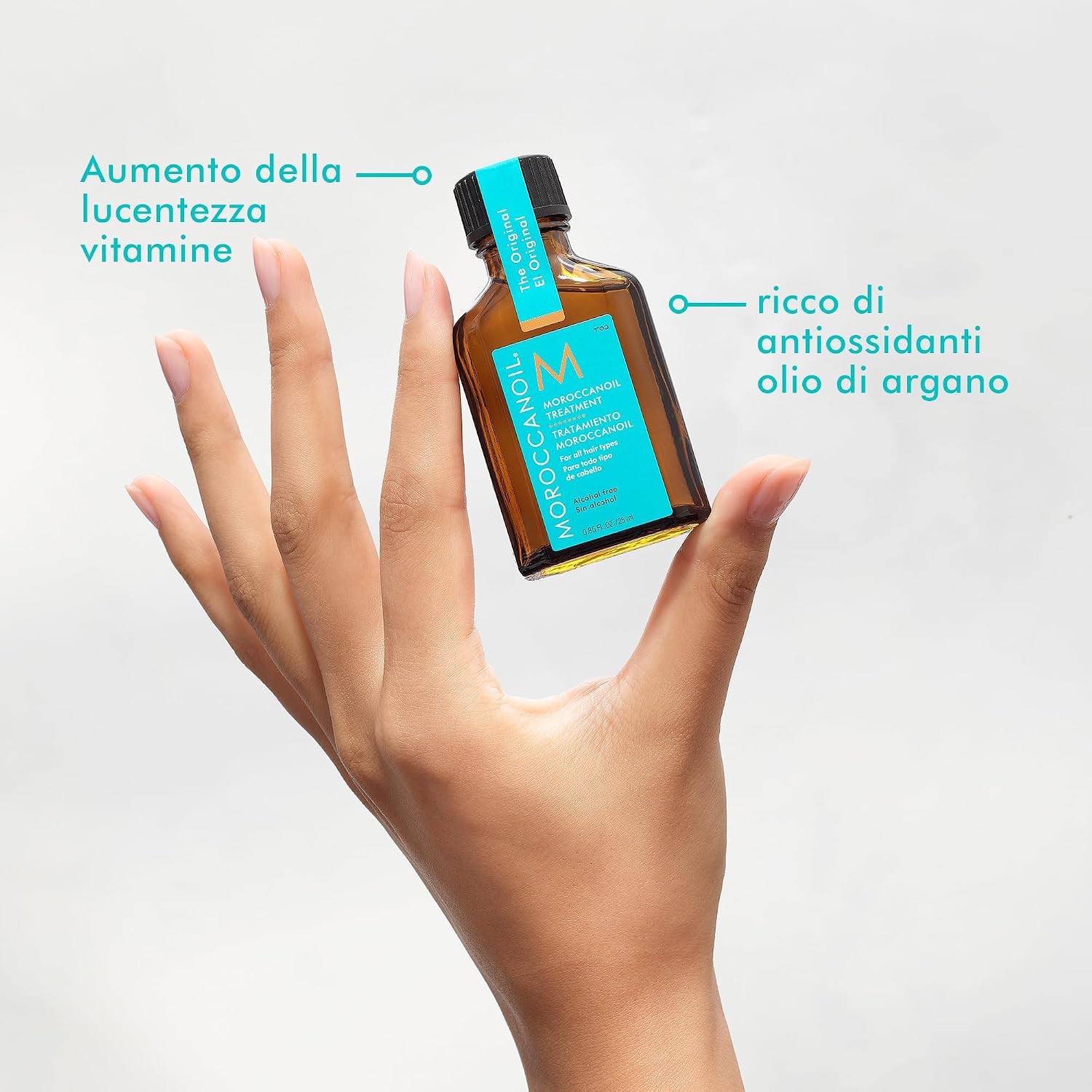 Detalle 2 de Moroccanoil Trattamento: olio nutriente per capelli che aiuta a districare e asciugare prima