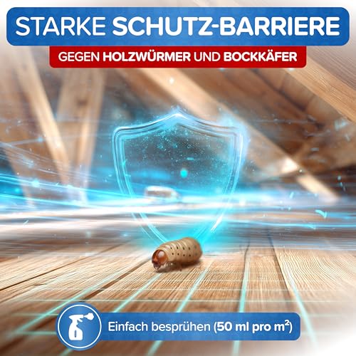 Thumbnail 9 de Patronus Holzwurm Spray [500 ml] – Sofortwirkung gegen Holzwächter und Holzschädlinge