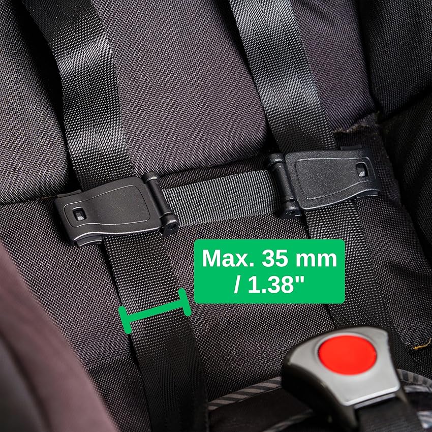 Thumbnail 4 de Protection de boucle pour siège d’enfant, 2 pièces, 15 cm ⚙