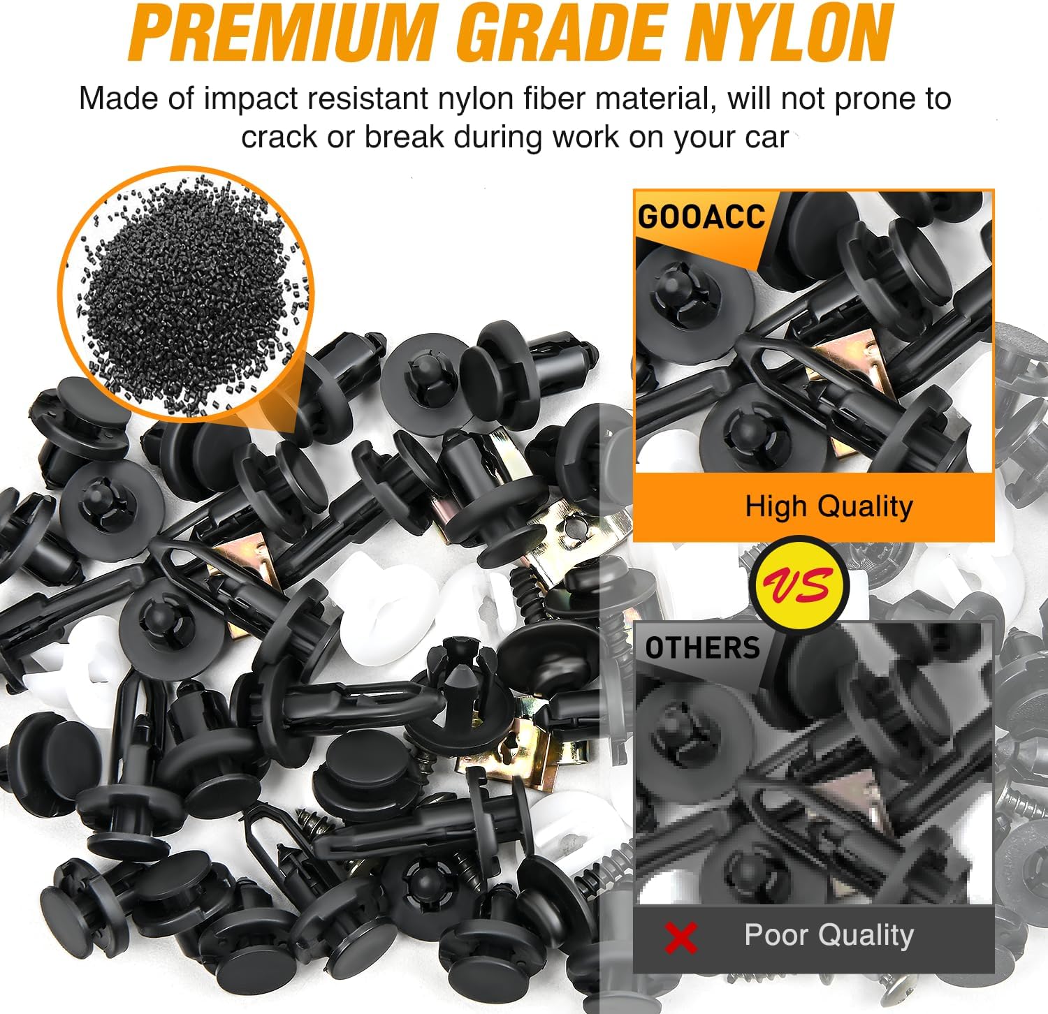 Detalle 2 de GOOACC 795Pcs Push Retainer Clips Assortment