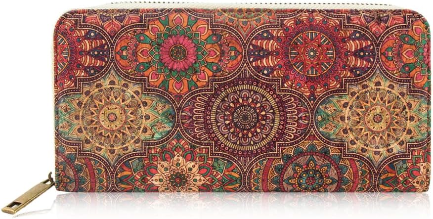 Thumbnail 6 de Boshiho Women's Cork Wallet: A Practical Vegan Long Purse with RFID Protection