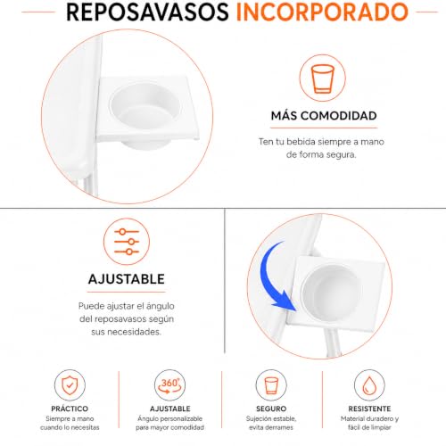 Thumbnail 5 de Mesa Plegable Auxiliar T-LOVENDO.ES: altura y ángulo regulables para sofá, cama, mesa de ordenador y más
