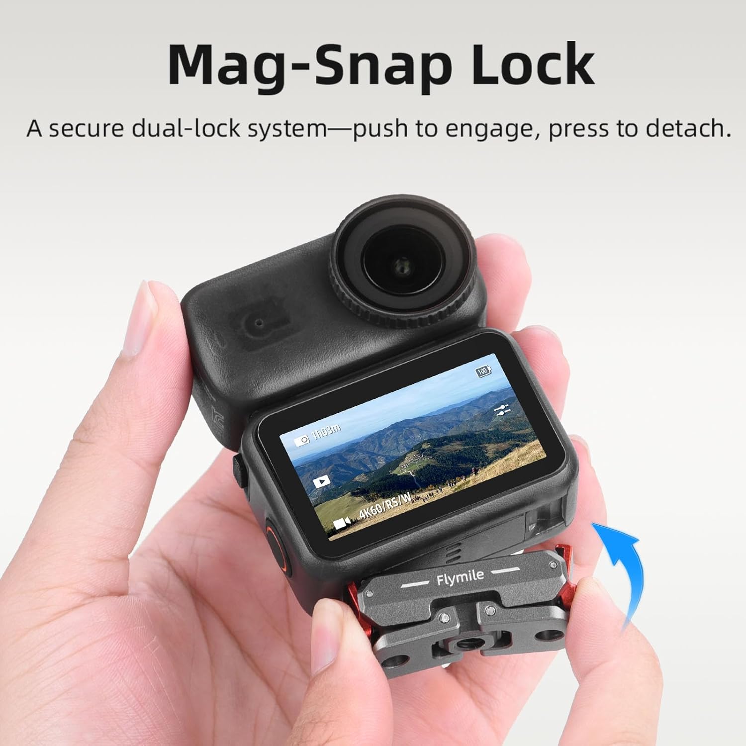 Thumbnail 4 de BRDRC Quick Release Mount for DJI Nano — Aluminum Alloy Magnetic Expansion Adapter with Go Pro & 1/4 Inch Screw Adapter