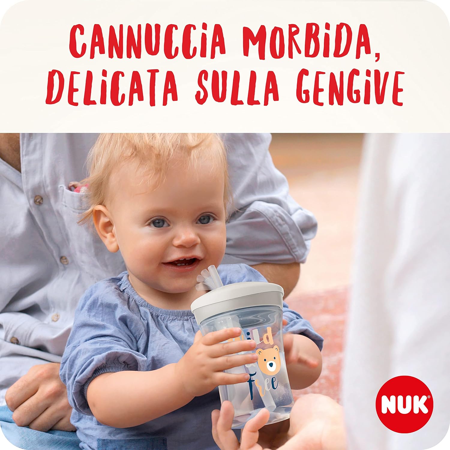 Detalle 2 de NUK Action Cup bicchiere con cannuccia 230ml