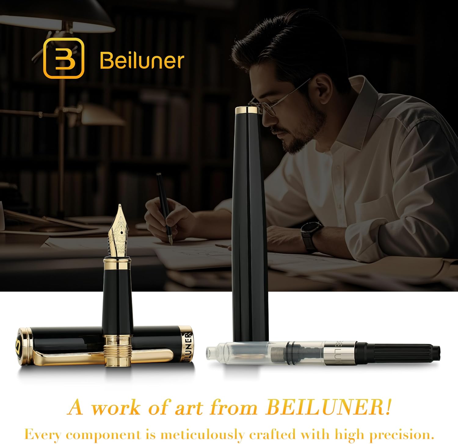 Thumbnail 5 de BEILUNER Luxury Fountain Pen, Medium