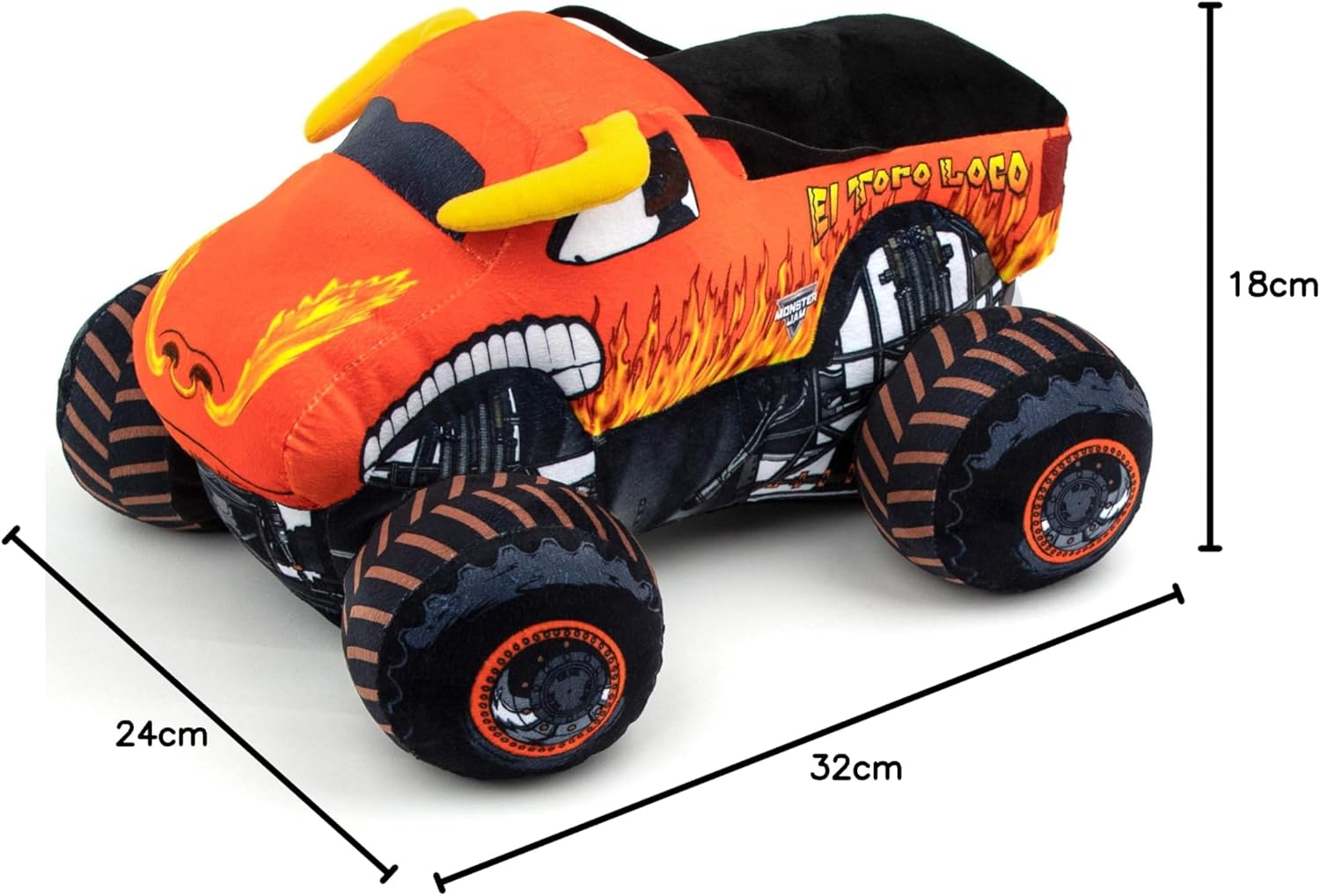 Thumbnail 5 de Jay Franco Monster Jam El Toro Loco Plush Pillow Buddy (32cm) – Kids ultra-soft character plush & cosy cushion, official licensed product