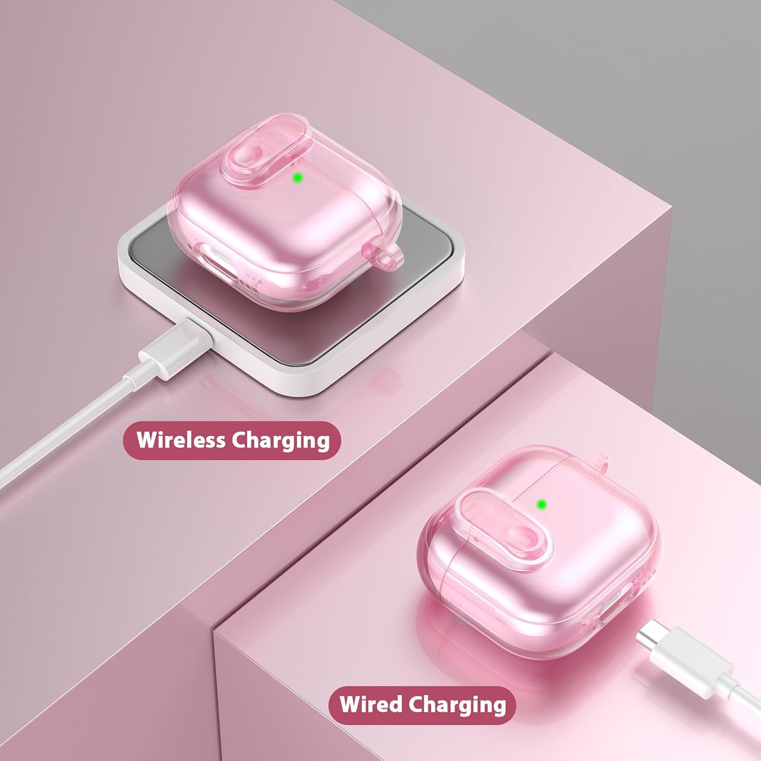 Detalle de VISOOM Clear Case AirPods 4 with Lock