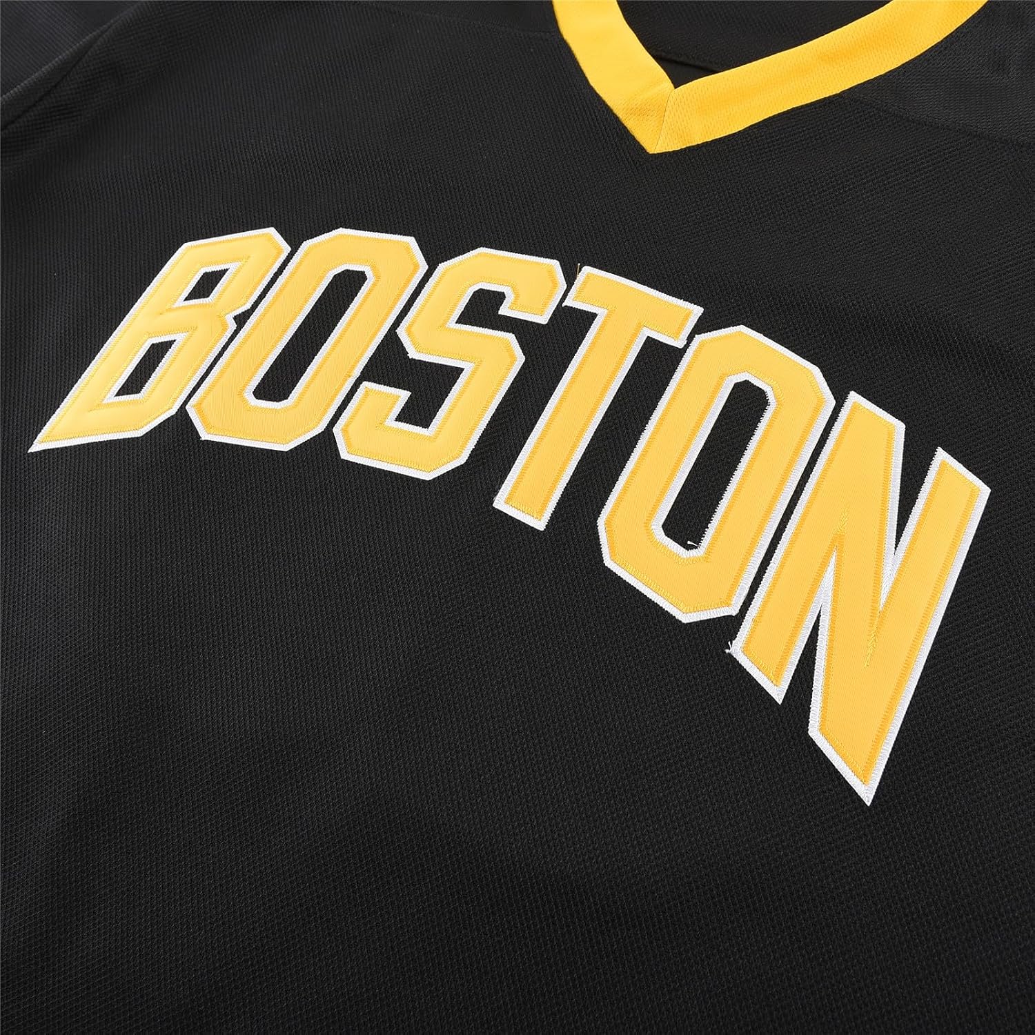 Detalle 2 de cridpop Happy Gilmore 18 Men's Hockey Jersey, Black Polyester Mesh