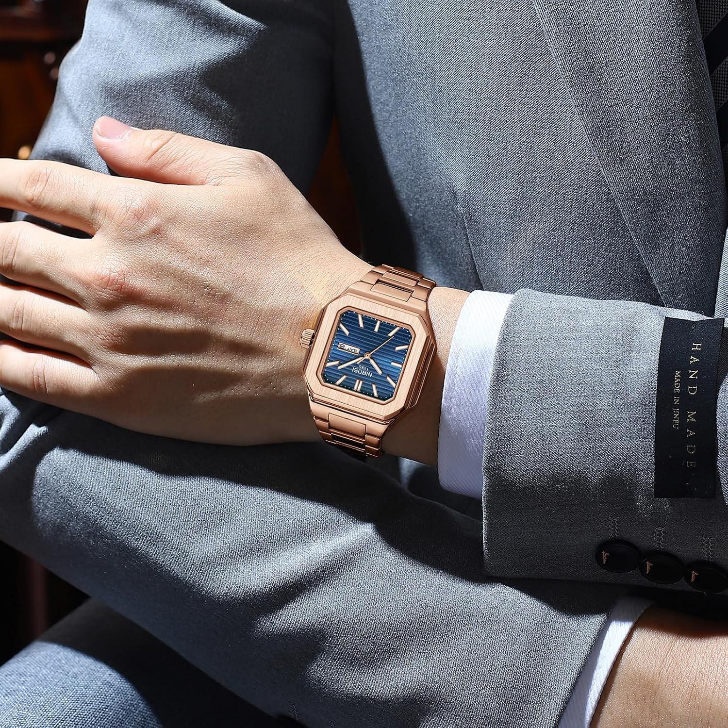 Thumbnail 6 de NIBOSI Orologio uomo analogico 3 ATM