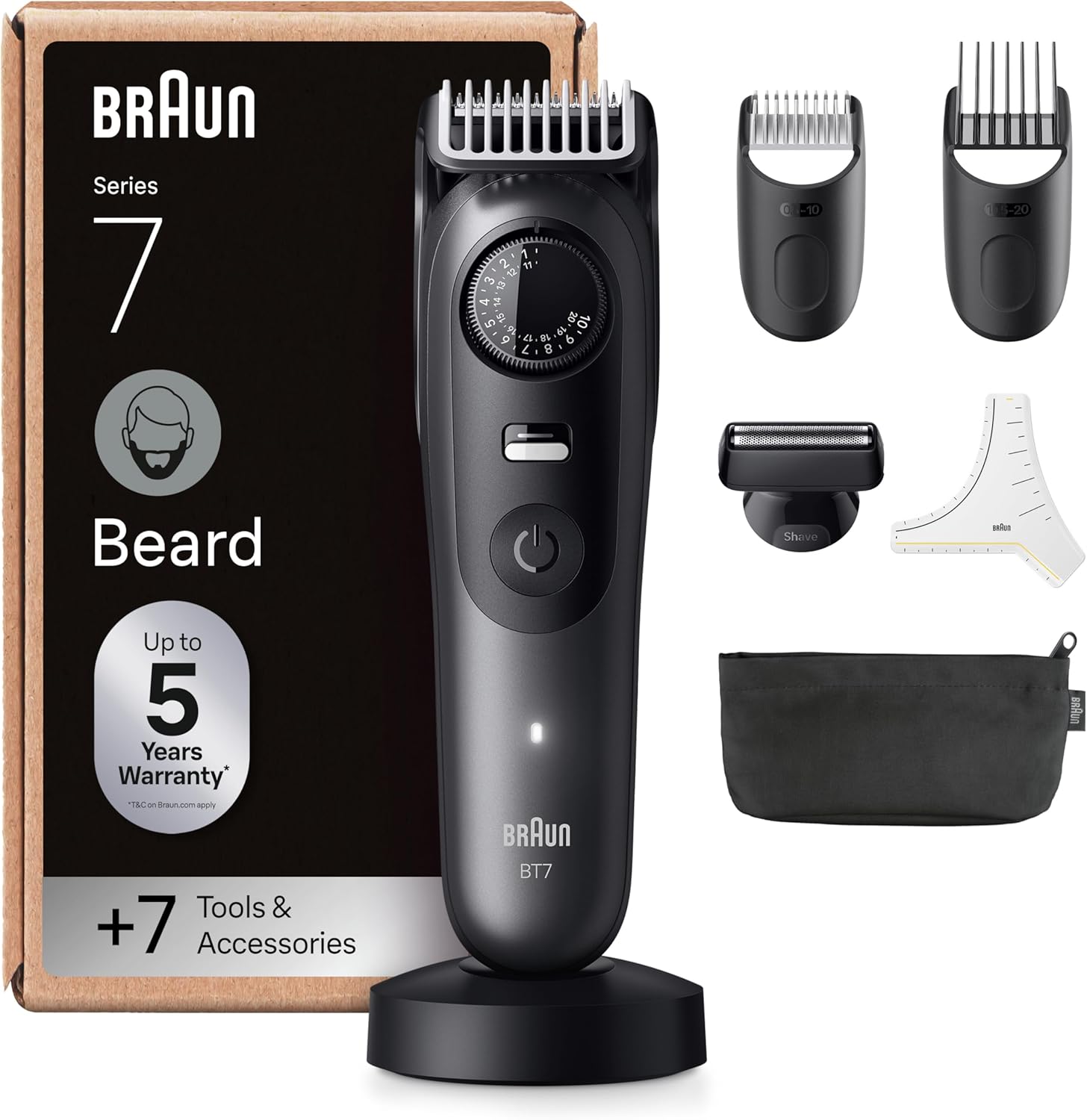 Detalle de Braun BT7525 regolabarba 120 min 🧔