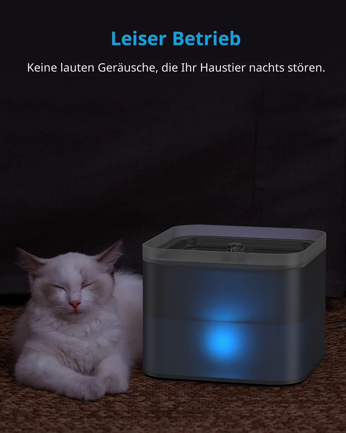Detalle 2 de NICREW Ersatzpumpe für Katzentrinkbrunnen – Ultra leise, 12V, IP20, 2,4 L System
