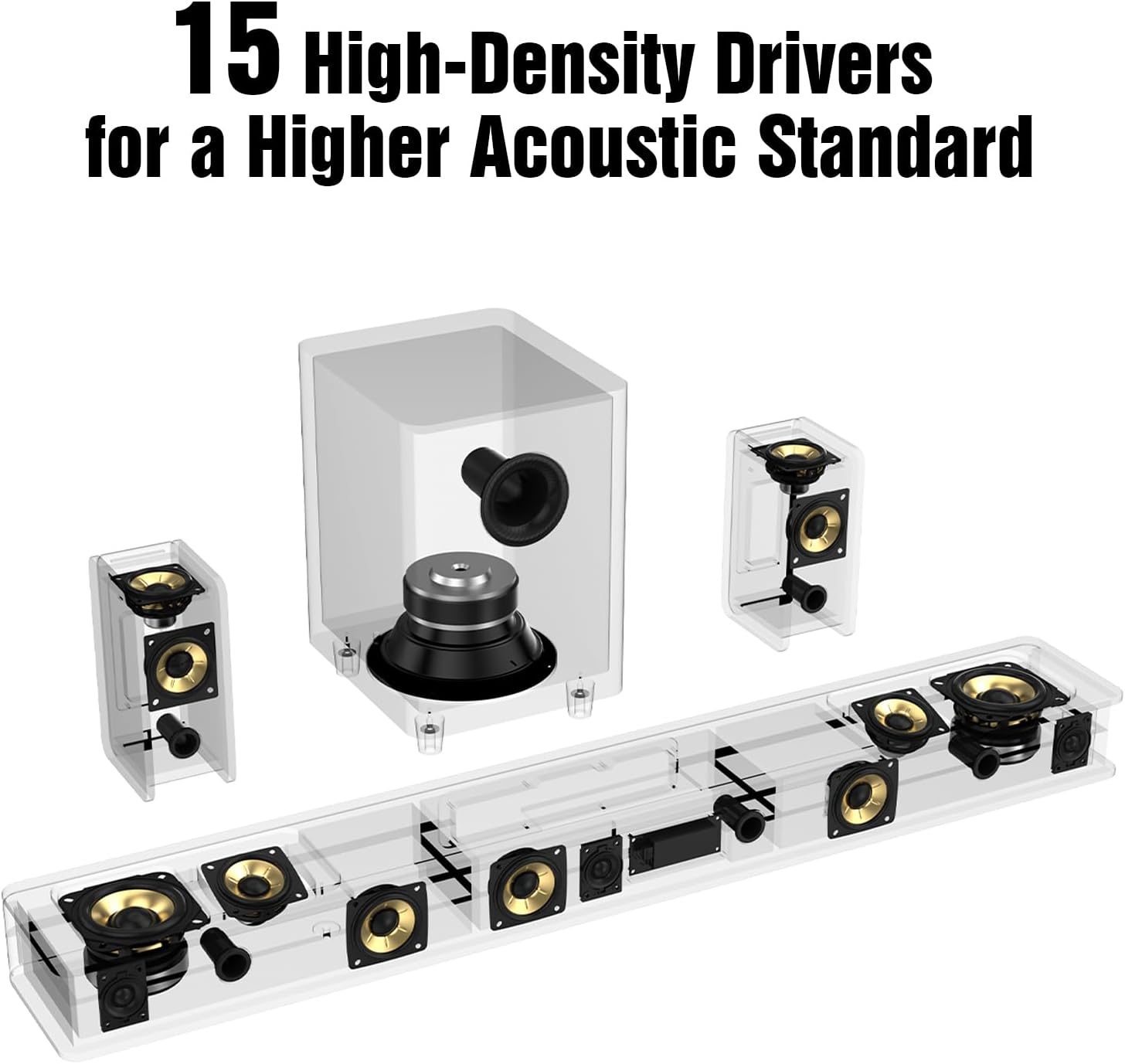 Thumbnail 2 de Hiwill-Audio Flagship 5.3.4 Soundbar with Dolby Atmos (800W) + Wireless Rear Speakers