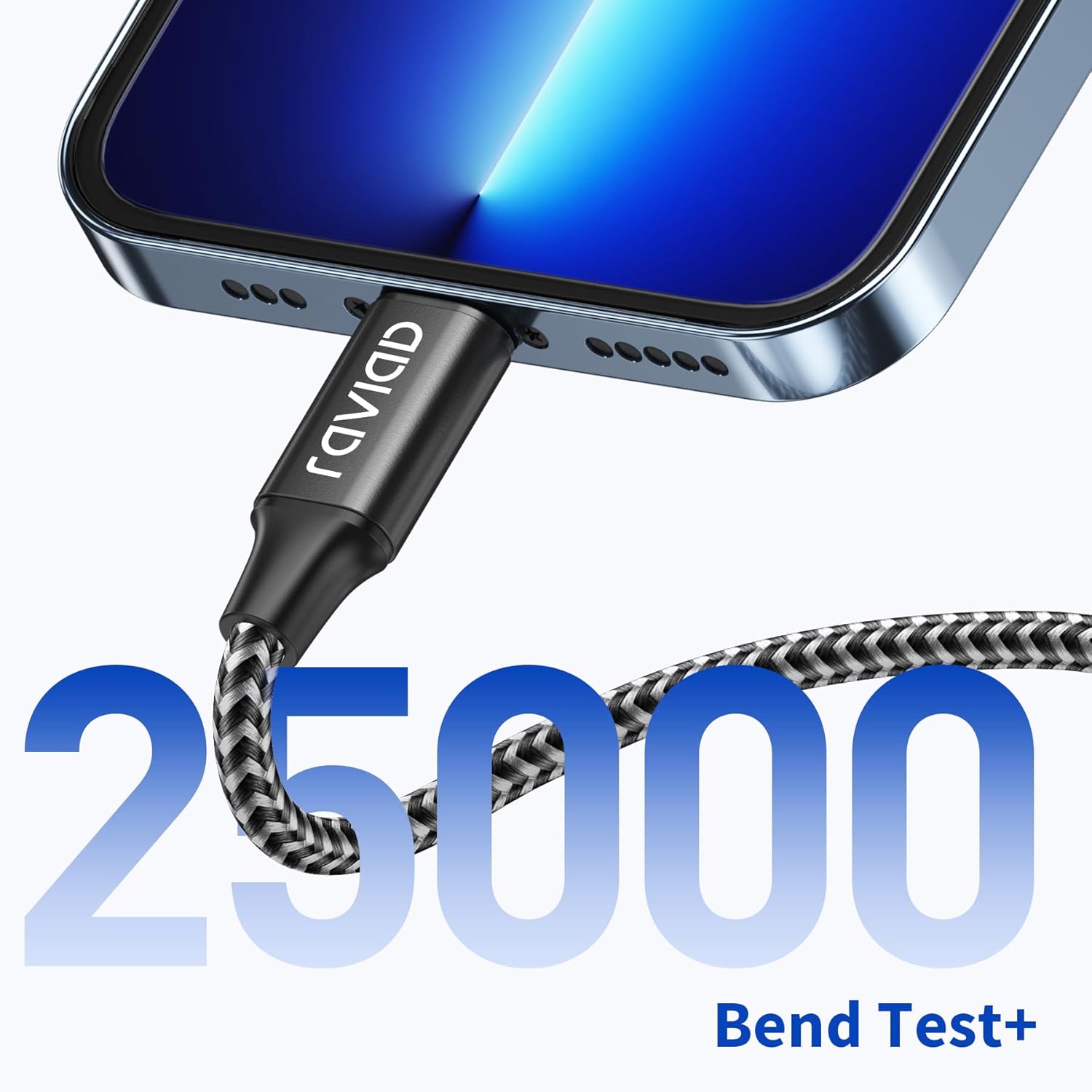 Thumbnail 4 de RAVIAD Lightning Cable 3-Pack 2M Nylon Braided