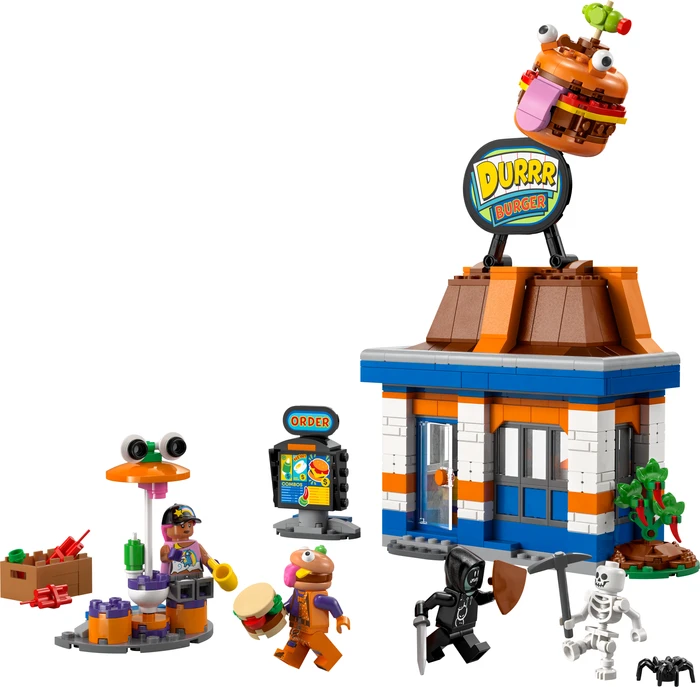 Thumbnail 6 de LEGO Fortnite Durrr Burger Restaurant 77076 – Bau- und Spielset mit Grill, Theke und Burger-Logo