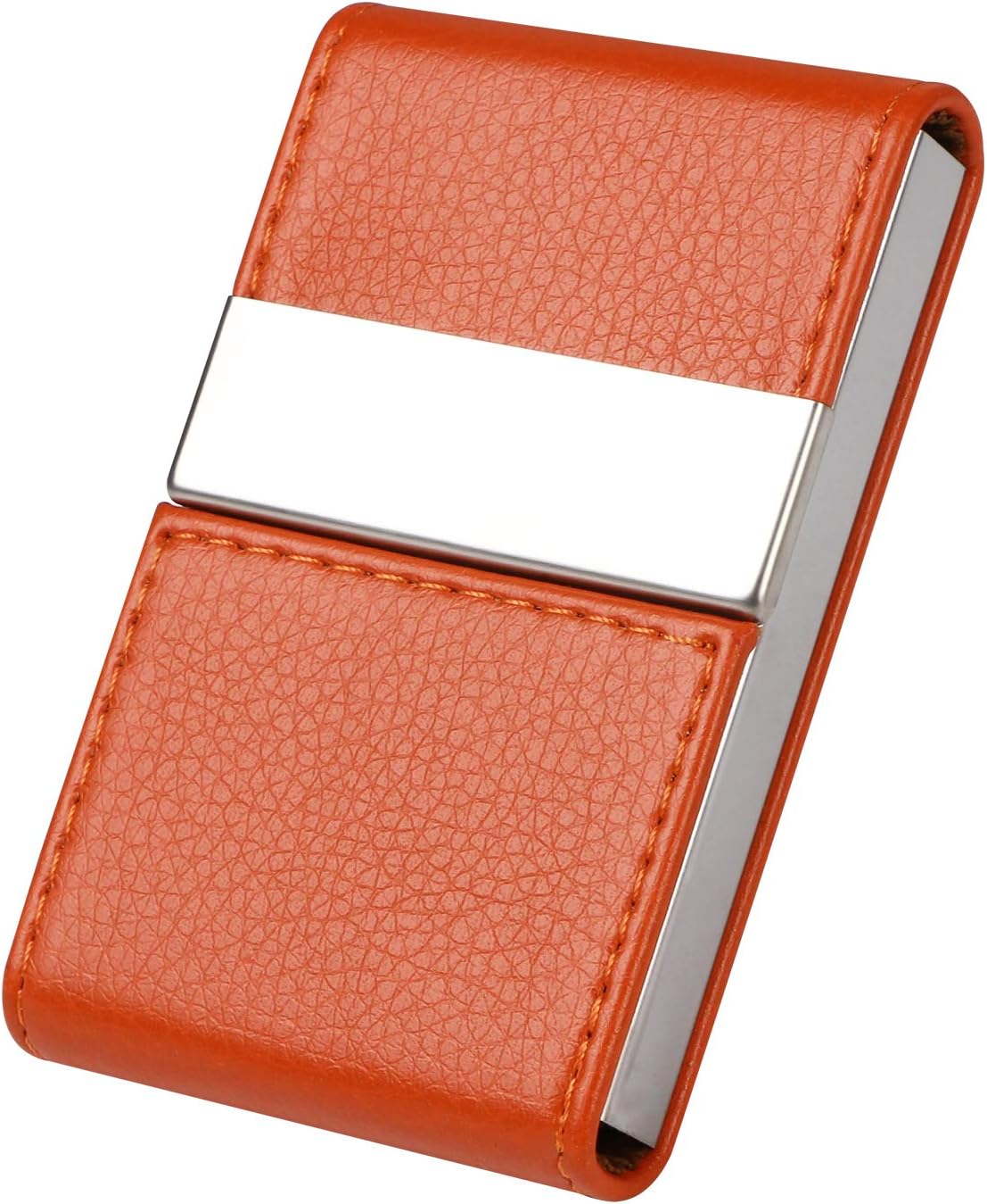 Flintronic Porta Carte in Acciaio Arancione