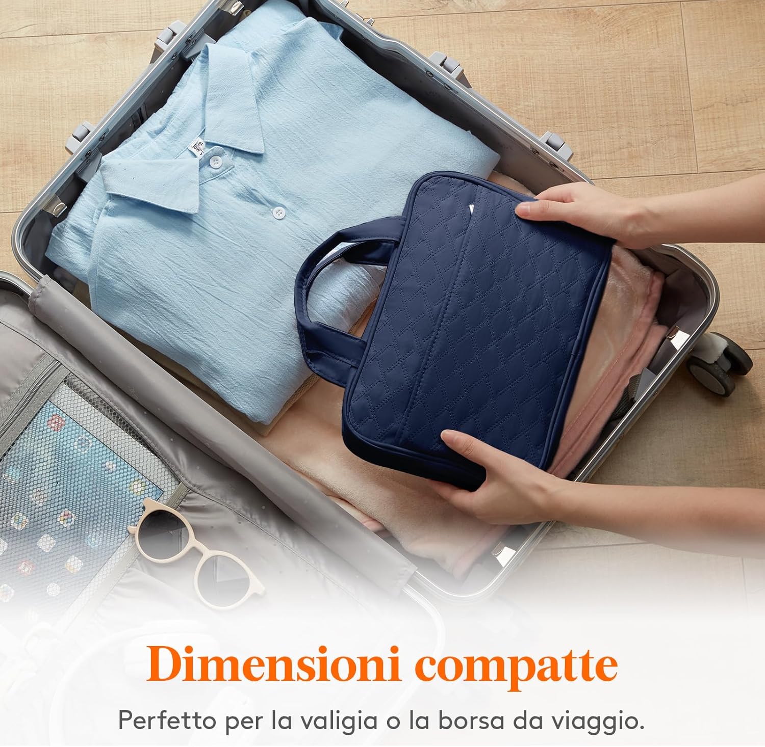 Thumbnail 6 de Lifewit Beauty Case da Viaggio Donna, Grande – Trousse da Appendere con 4 Scomparti Trasparenti