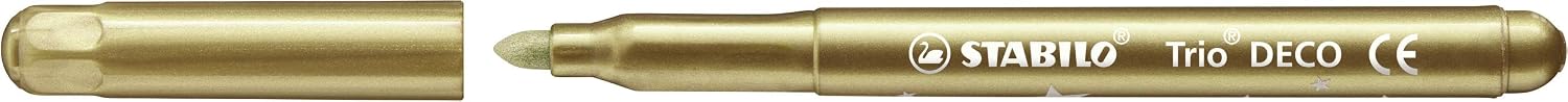 Detalle de STABILO Metallic-Filzstift Trio Deco – 8er Pack mit robuster XL-Spitze