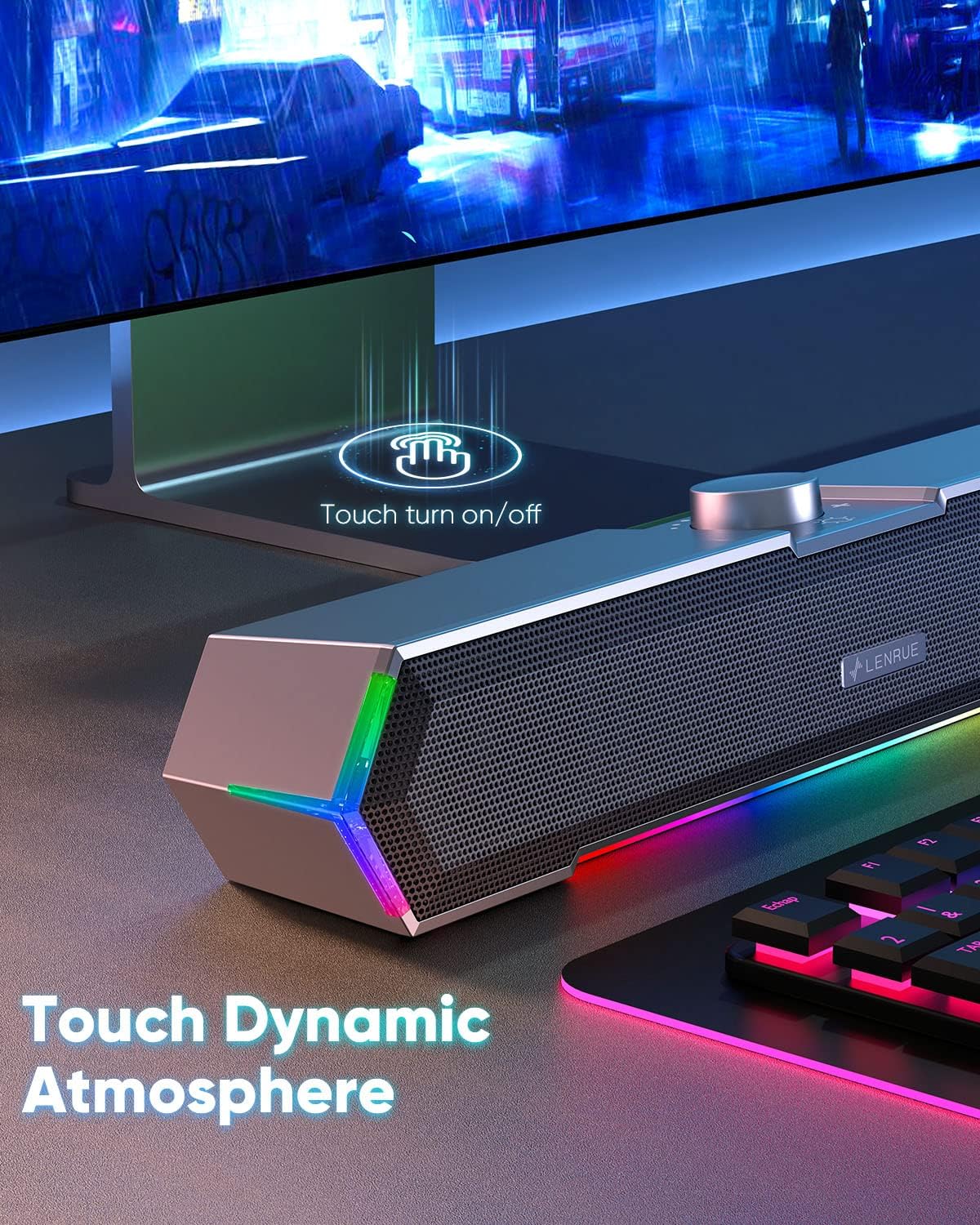 Thumbnail 2 de LENRUE G11 Desktop Speakers