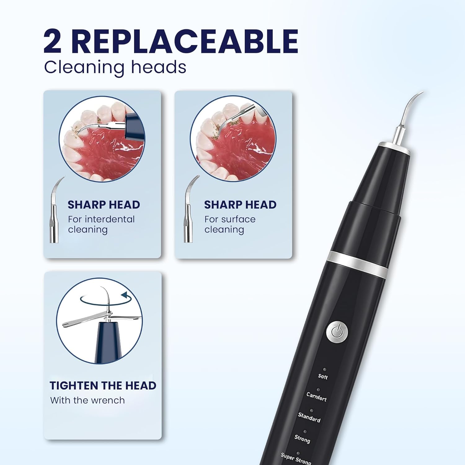 Thumbnail 1 de HOKIN Plaque Remover Dental Care Kit (5-piece stainless steel tools) – teeth cleaning, filling repair set & plaque detection