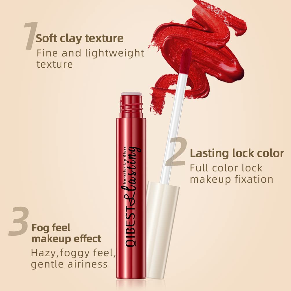 Thumbnail 3 de QiBest 12-Piece Matte Liquid Lipstick Set (24-Hour, Waterproof) — Nude & Dark Red Velvet Finish
