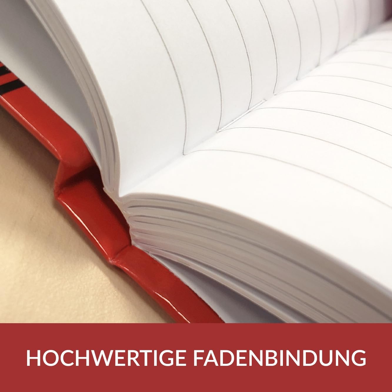 Thumbnail 4 de Bantex Notizbuch A4, liniert, 192 Seiten, 70 g/m², Hardcover schwarz-rot, 3 Stück